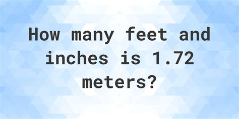 1.72m in feet|1.72 m height in feet.